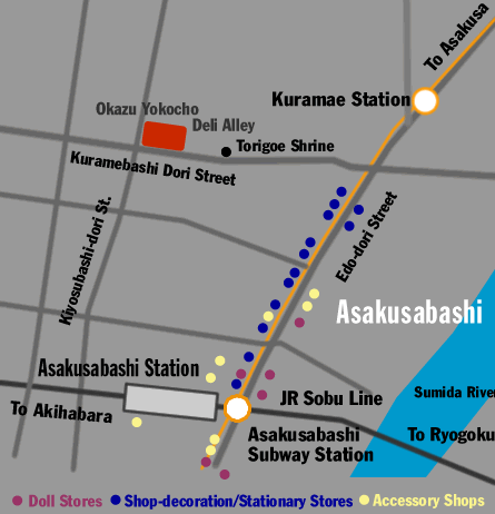 Asakusabashi map