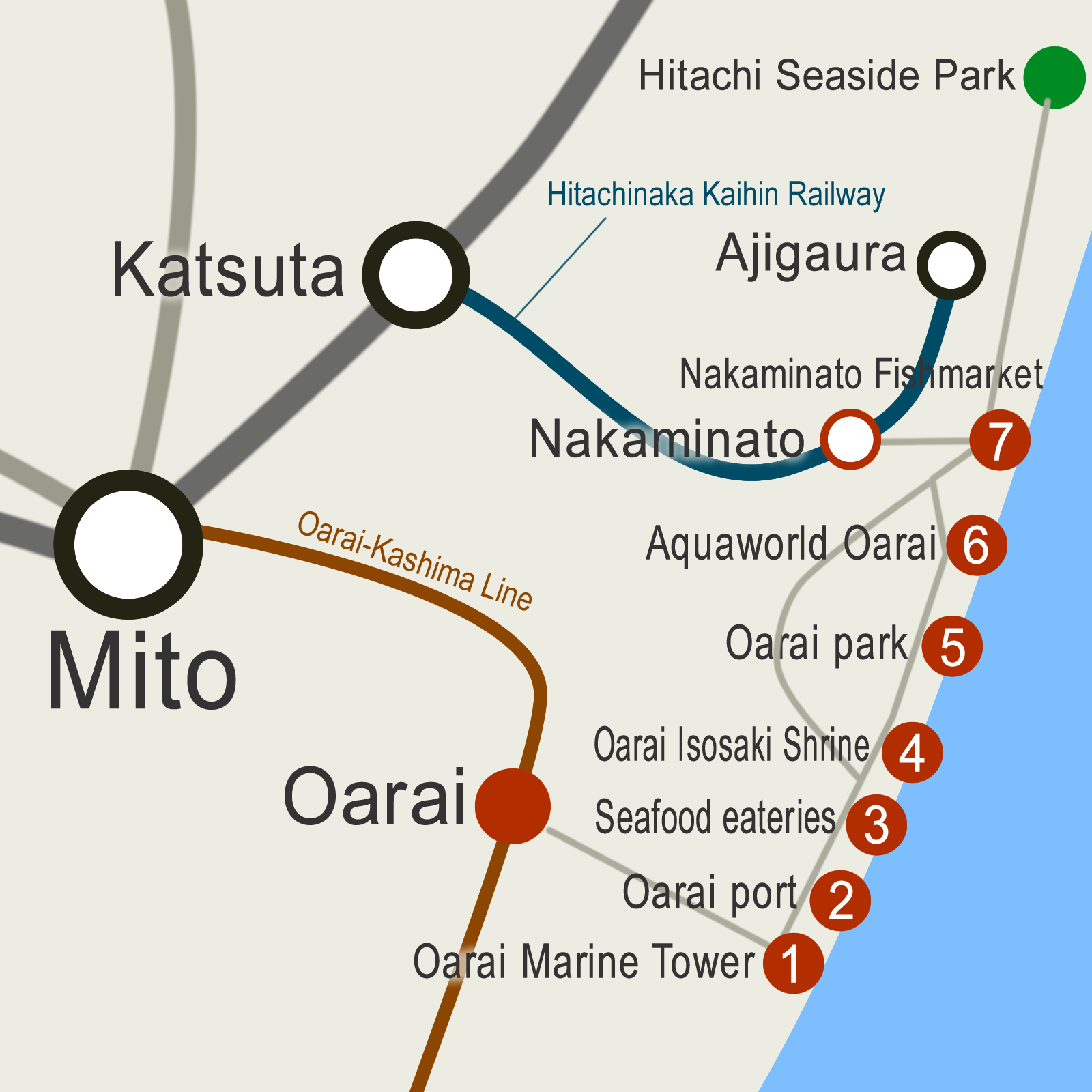 Oarai Map